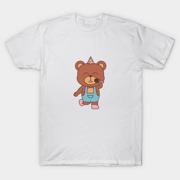 Singing Bear T-Shirt by Art By Bear